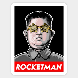 President Trump Kim Jong Un Rocket Man Sticker